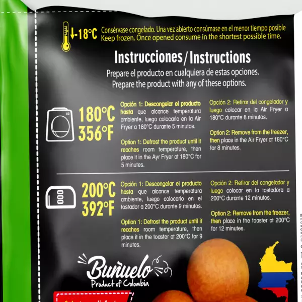 Frozen / Buñuelo / Protein /Precooked
