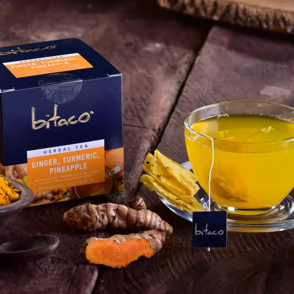 Ginger Turmeric Pineapple Herbal Tea Ux10 / Cx12