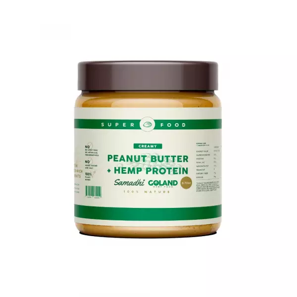 Goland | Peanut Butter w/ Hemp Protein | Vegan, Creamy, Energy Boost | 6.7 oz