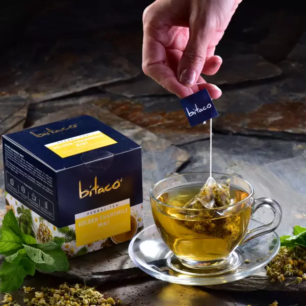 Golden Chamomille Mint Herbal Tea Ux10 / Cx12