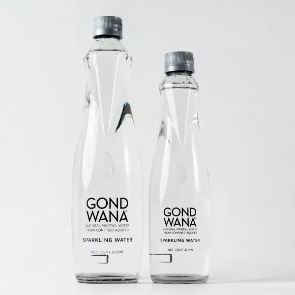 Gond Wana | Natural Mineral Water | 12,51 oz | Glass Bottle - Sparkling - Low Sodium