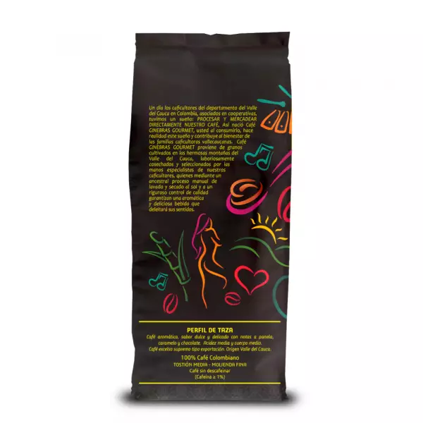 Gourmet Coffee - Ground 17.6 Oz Flavor: Sweet Of Panela. Soft Caramel And Chocolate Notes