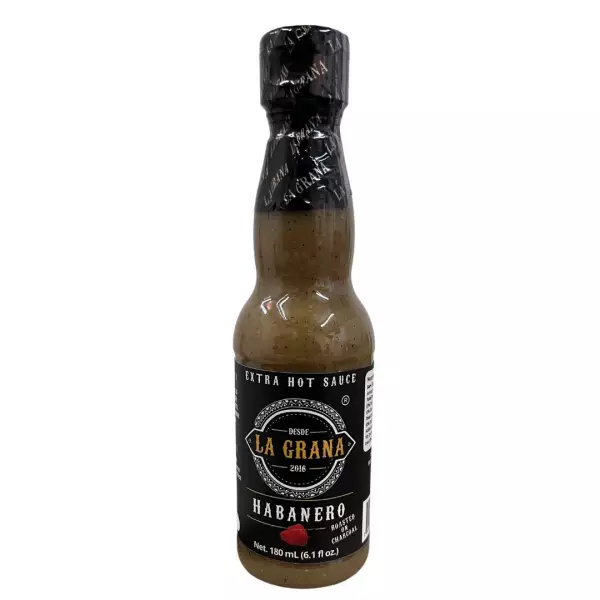 Habanero Roasted Extra Hot Sauce - 6.1 oz - No Artificial Flavors or Colors - Roasted or Charcoal