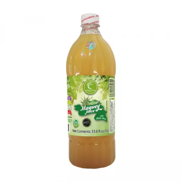 MAGUEY JUICE WITH ALOE VERA  - 33.8 ONZ  - PRODUCT 100% PURE MAGUEY