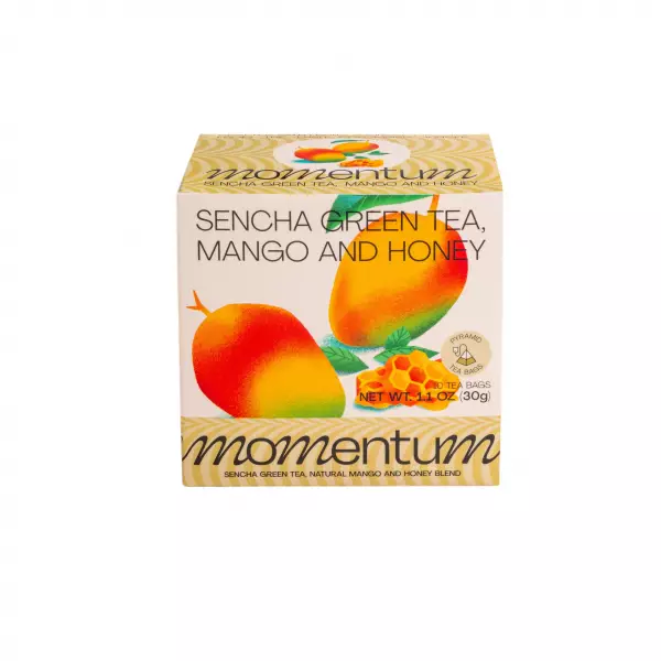 Momentum Tea | Sencha Green Tea, Mango and Honey | 1.1 Oz