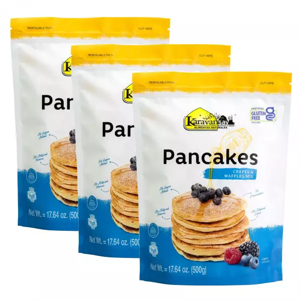 Premix to prepare pancakes crepes and waffles - Doypack - 17.64 Oz