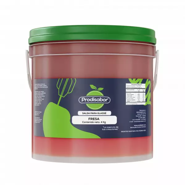 Prodisabor Glasse. cookies. cakes - ready to use - Fruit Flavors - Vivid and bright colors - 8.8Lbs