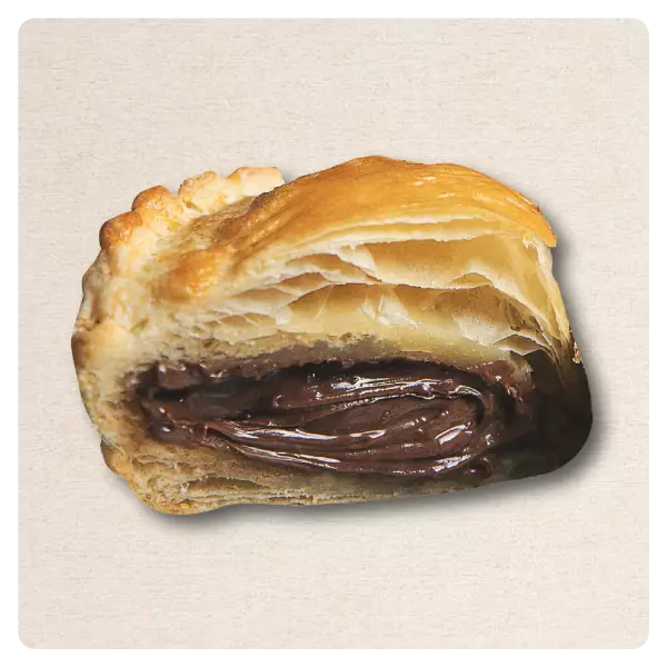 PUFF PASTRY STUFFED WITH NUTELLA. RAW E