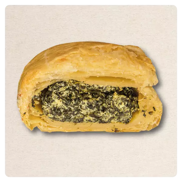 PUFF PASTRY STUFFED WITH SPINACH & RICOTTA. RAW E