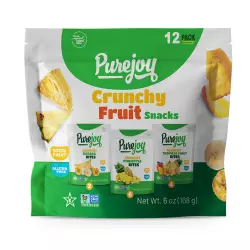 Pure Joy | 12 Pack Tropical Mix - 2 Banana, 6 Pineapple, 4 Tropical Fruit | 6 oz | 100% Fruit