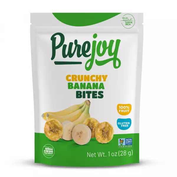 Pure Joy | Crunchy Banana Bites | 1 oz | One Ingredient | 100% Fruit