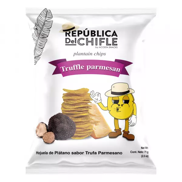 Republica del Chifle | Green plantain chips with truffle parmesan flavor