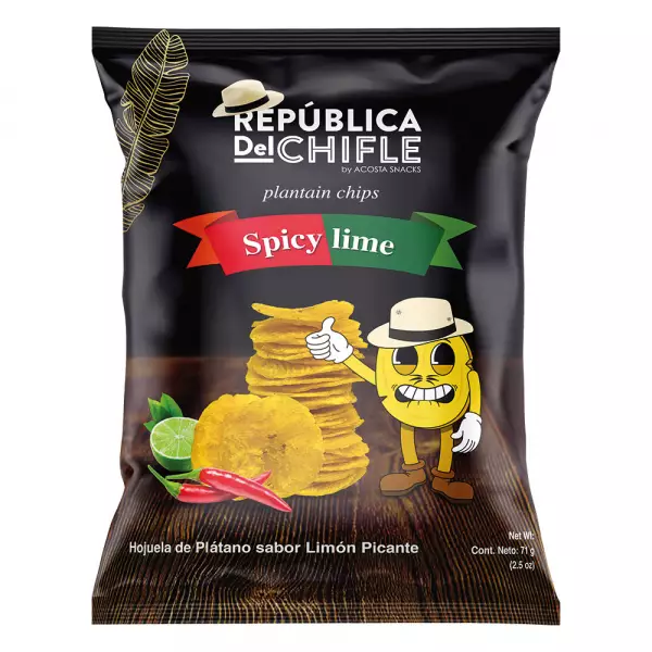 Republica del Chifle | Green plantain flakes with spicy lemon flavor