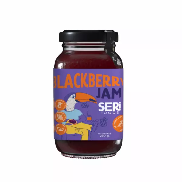 Serifoods Jams 8.8 Oz - No Sugar Added - Guava. Berries. Strawberry. Pineapple.