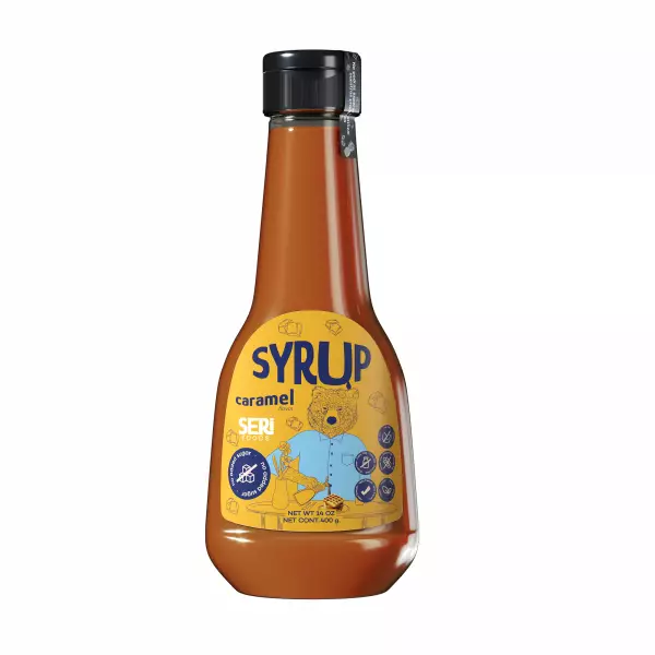 Serifoods Syrups 14.10 Oz - Sugar free - Vegan - Chocolate. Maple. Strawberry. Caramel.