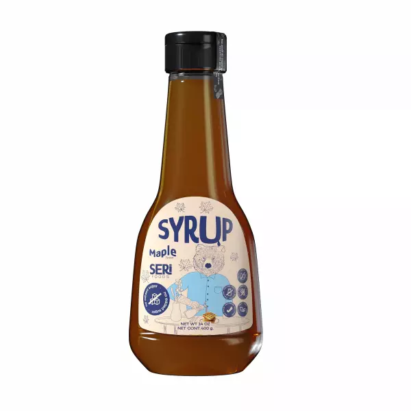 Serifoods Syrups 14.10 Oz - Sugar free - Vegan - Chocolate. Maple. Strawberry. Caramel.