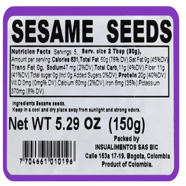 SESAME SEEDS - 5.29 oz