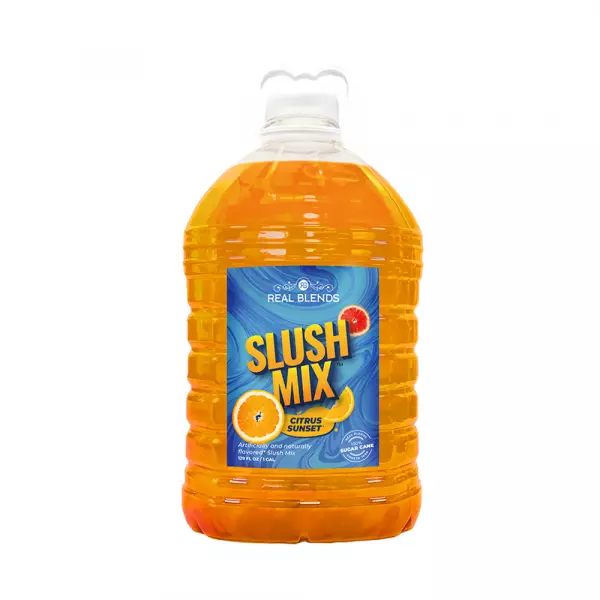 Slushie Mix 1:5 - Citrus Sunset - 128 fl oz - Pure Cane Sugar - Natural