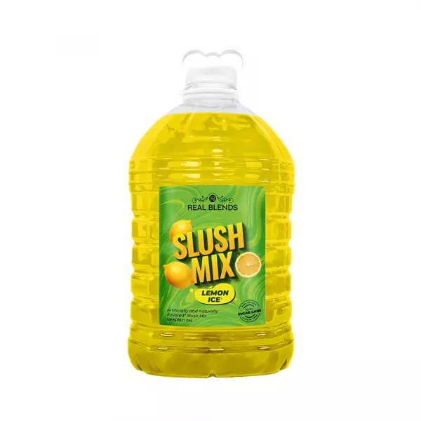 Slushie Mix 1:5 - Lemon Ice - 128 fl oz - Pure Cane Sugar - Natural Flavor E