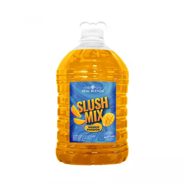Slushie Mix 1:5 - Mango Passion - 128 fl oz - Pure Cane Sugar - Natural E