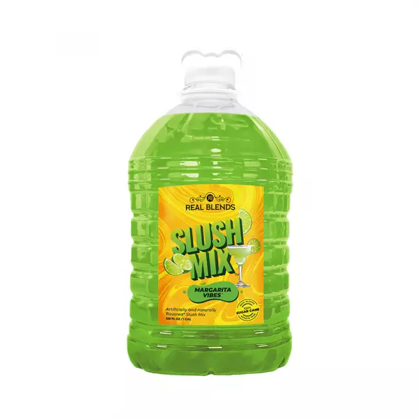 Slushie Mix 1:5 - Margarita Vibes - 128 fl oz - Pure Cane Sugar - Natural