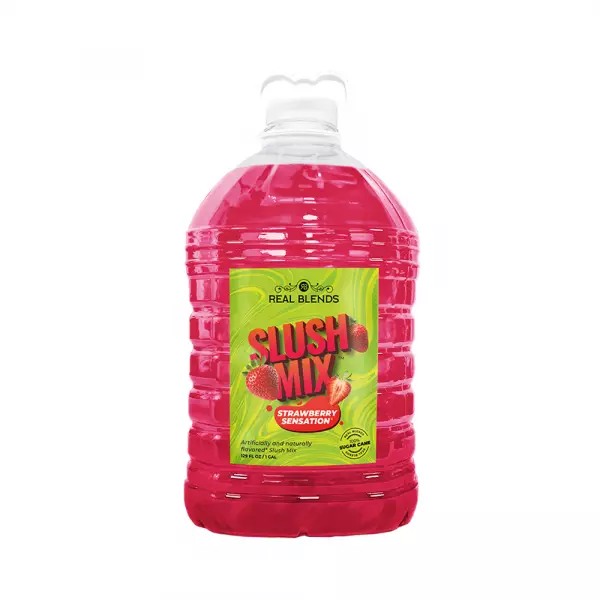 Slushie Mix 1:5 - Strawberry Sensation - 128 fl oz - Pure Cane Sugar