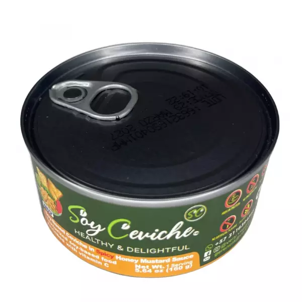Soy Ceviche 4-Pack–All Spicy: Tomato, Thousand Island, BBQ, Honey Mustard-5.64oz-Protein-Gluten free