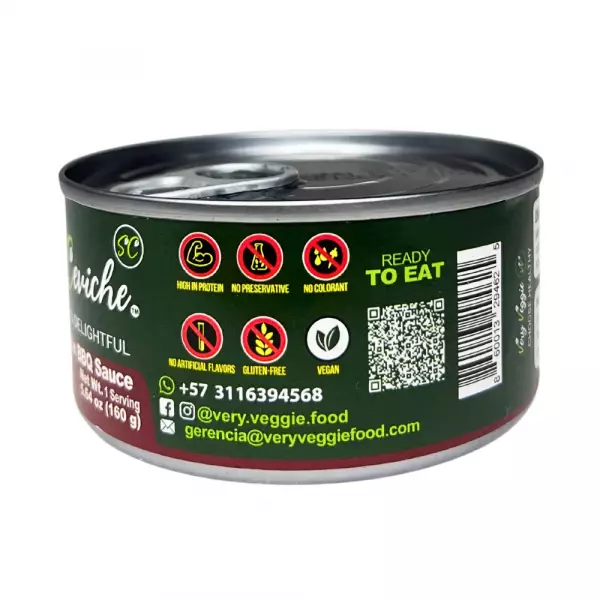 Soy Ceviche 4Pack Tomato Thousand Island BBQ Honey Mustard 5.64oz Vegan Gluten Free