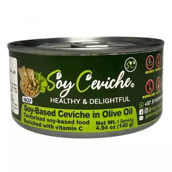 Soy Ceviche in Olive Oil – 5,64oz – Vegan protein – Gluten free – High fiber – No added sugar