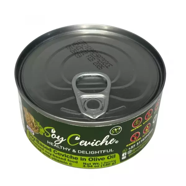 Soy Ceviche in Olive Oil – 5,64oz – Vegan protein – Gluten free – High fiber – No added sugar