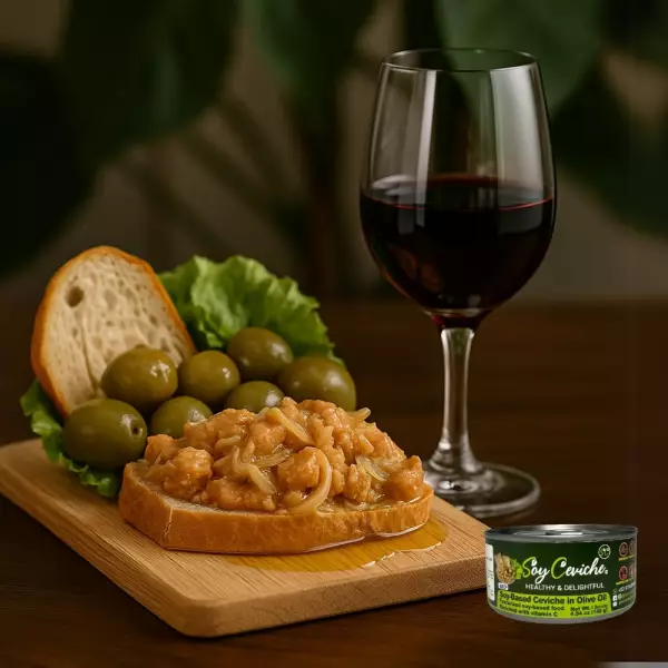 Soy Ceviche in Olive Oil – 5,64oz – Vegan protein – Gluten free – High fiber – No added sugar