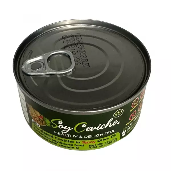 Soy Ceviche in Spicy Olive Oil–5,64oz–Vegan Protein–Gluten free–High fiber–No added sugar
