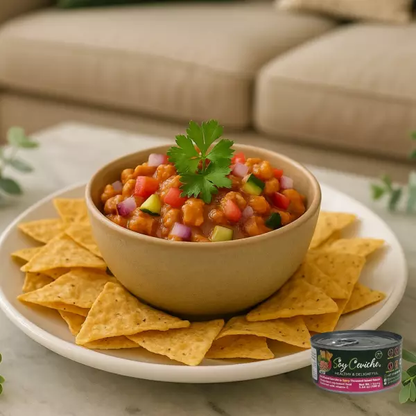 Soy Ceviche in Spicy Thousand Island Sauce-5,64oz-Vegan protein–Gluten free–No added sugar
