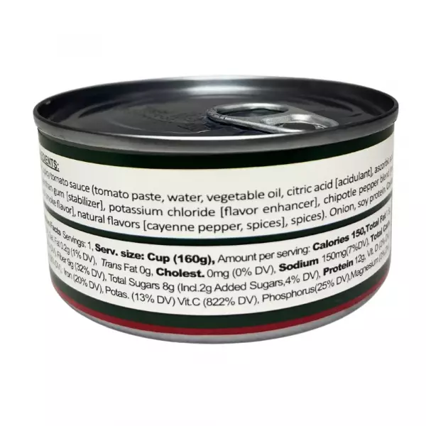 Soy Ceviche in Spicy Tomato Sauce–5,64oz–Vegan protein–Gluten free–Low calorie–Low sugar - Healthy