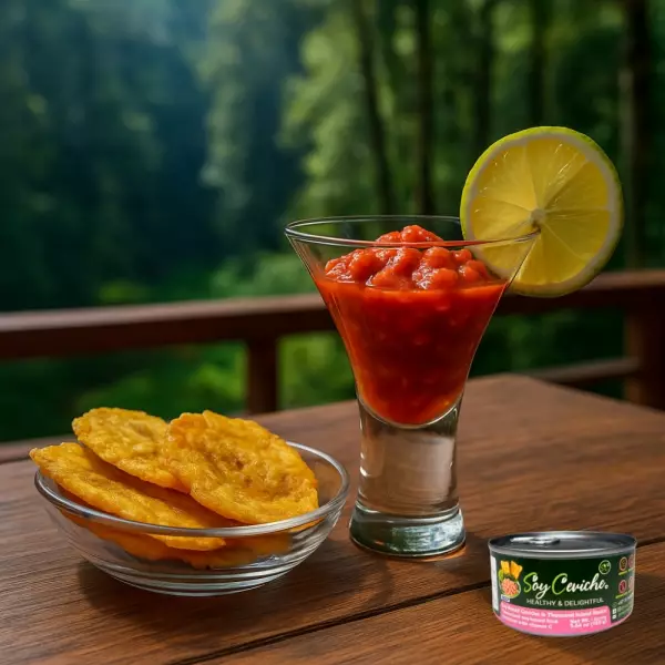 Soy Ceviche in Thousand Island Sauce-5,64oz-Vegan Protein–Gluten free–High fiber-No added sugar