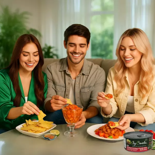 Soy Ceviche in Tomato Sauce – 4-Pack(5.64oz each) – Plant-Based Protein – Gluten-Free – Ready-to-eat