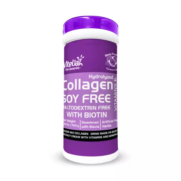 Vanilla Flavored Soy Free Collagen Powder Blend