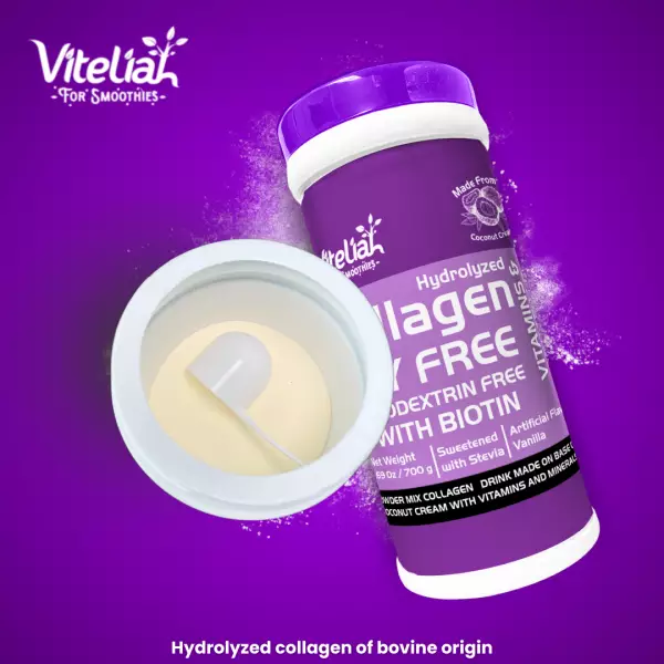 Vanilla Flavored Soy Free Collagen Powder Blend