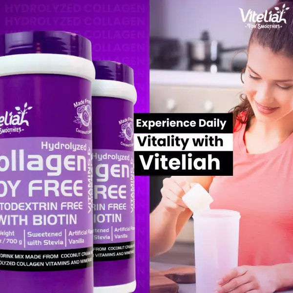 Vanilla Flavored Soy Free Collagen Powder Blend