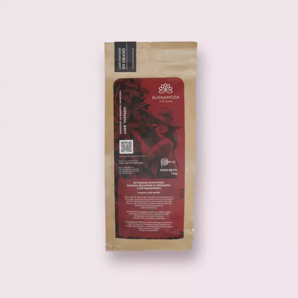 Wholebean Roasted Coffee / Café Buenamoza / Organic / 35.27 Oz