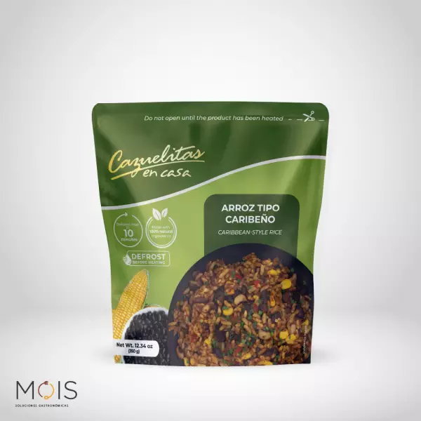 Caribbean Syle Rice 12.95 oz - Vegan - Colombian - Low Calories - Preservatives free
