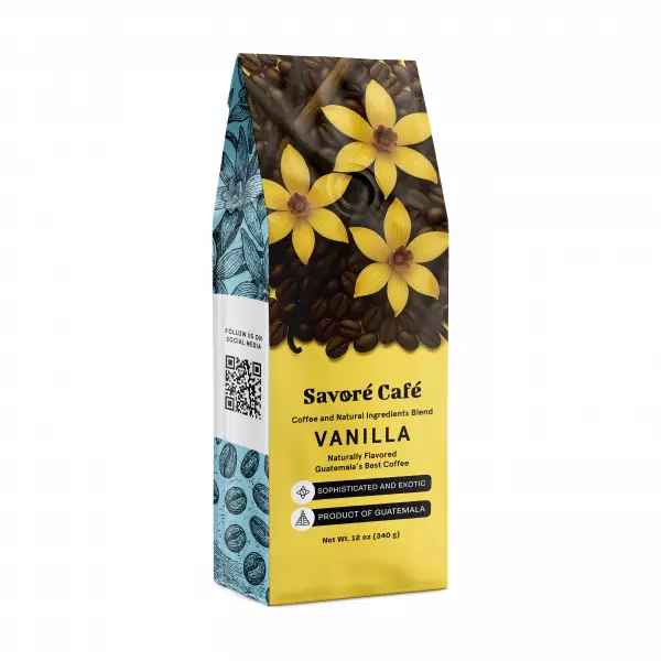 Coffee and Natural Ingredients Blend-Vanilla-12 oz-Functional Beverage-Guatemala’s-Gourmet-Premium