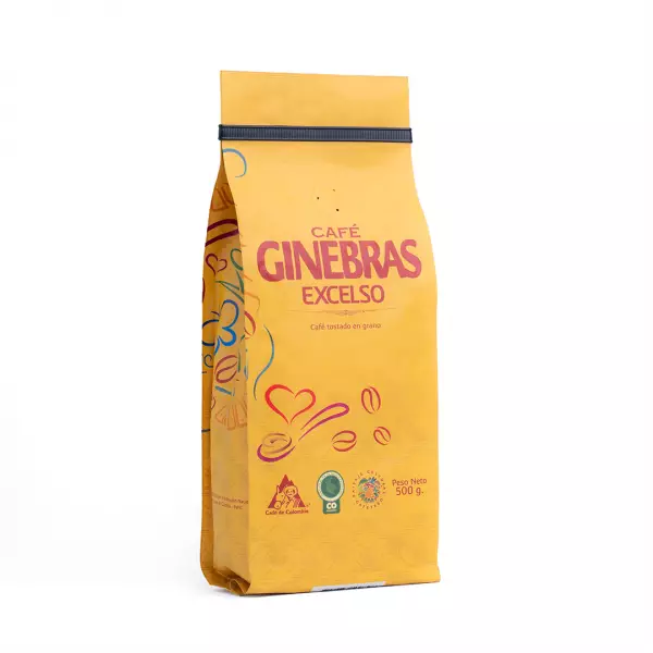 Excelso Coffee - Whole Bean 17.6 Oz Caramel Flavor With Citrus Notes