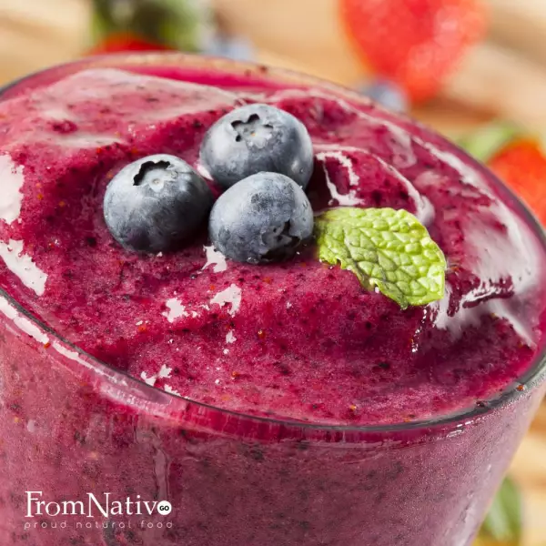 Freeze Dried Fruit 1.05 Oz  Pineapple Dragon fruit- Andean Blueberry Mix
