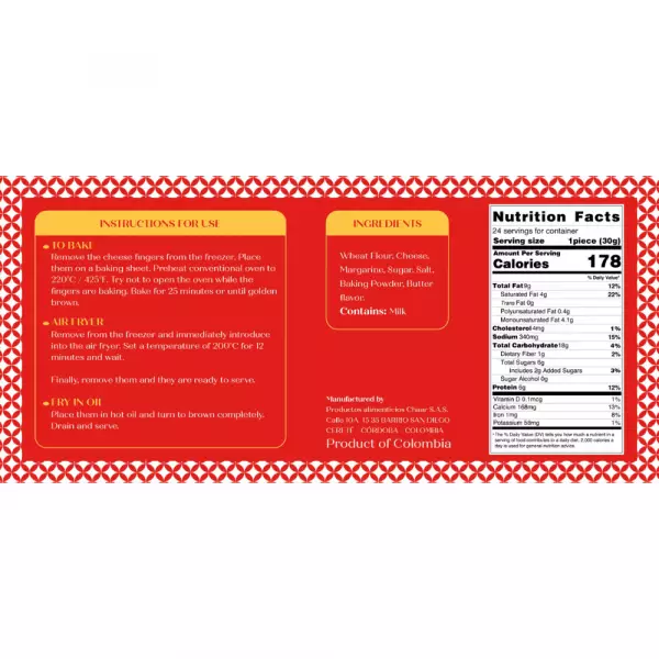 Frozen Cheese Sticks -Mini - Low Calories - No Perservatives -24 servings -  Handcrafted - 25.39 oz