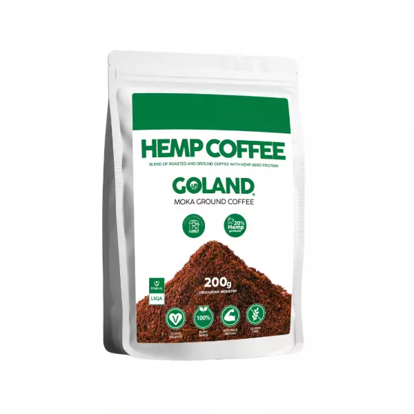 Goland | Hemp Protein Coffee Blend | Plant-Based, Energizing, Unique Product | 7 oz