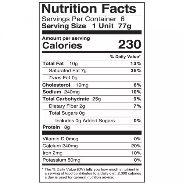 Pandeyuca / Yuca Cheese Roll Size Per Unit 15.6 Oz 12x6 units