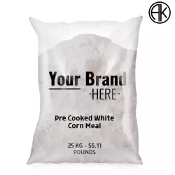 Pre cooked white corn meal / Gluten free / 100% corn / 881.84 OZ / 25Kg