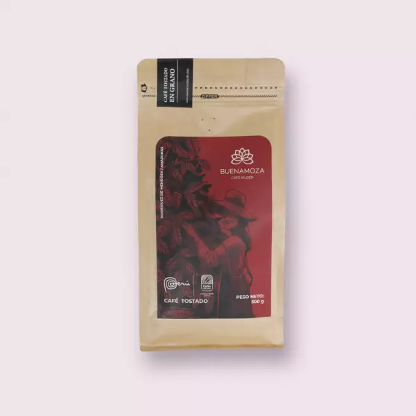 Wholebean Roasted Coffee / Café Buenamoza / Organic / 17.64 Oz